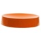 Round Free Standing Orange Soap Dish in Resin